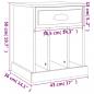 Preview: Nachttische 2 Stk. Sonoma-Eiche 43x36x50 cm