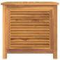 Preview: Gartenbox mit Beutel 60x50x58 cm Massivholz Teak