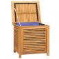 Preview: Gartenbox mit Beutel 60x50x58 cm Massivholz Teak