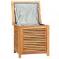 Preview: Gartenbox mit Beutel 60x50x58 cm Massivholz Teak