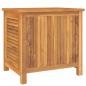 Preview: Gartenbox mit Beutel 60x50x58 cm Massivholz Teak