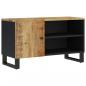 Preview: TV-Schrank 80x33x46 cm Massivholz Mango & Holzwerkstoff