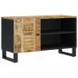 Preview: TV-Schrank 80x33x46 cm Massivholz Mango & Holzwerkstoff