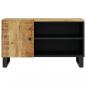 Preview: TV-Schrank 80x33x46 cm Massivholz Mango & Holzwerkstoff