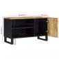 Preview: TV-Schrank 80x33x46 cm Massivholz Mango & Holzwerkstoff