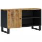 Preview: TV-Schrank 80x33x46 cm Massivholz Mango & Holzwerkstoff