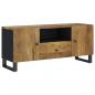 Preview: TV-Schrank 105x33,5x46 cm Massivholz Mango & Holzwerkstoff