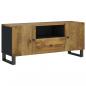 Preview: TV-Schrank 105x33,5x46 cm Massivholz Mango & Holzwerkstoff