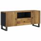 Preview: TV-Schrank 105x33,5x46 cm Massivholz Mango & Holzwerkstoff