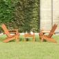 Preview: ARDEBO.de - 3-tlg. Garten-Lounge-Set Adirondack Massivholz Akazie