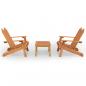 Preview: 3-tlg. Garten-Lounge-Set Adirondack Massivholz Akazie