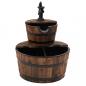 Preview: Gartenbrunnen mit Pumpe 44,5x44,5x58 cm Massivholz Tanne