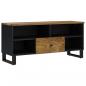 Preview: TV-Schrank 100x33x46 cm Massivholz Mango & Holzwerkstoff