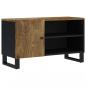 Preview: TV-Schrank 80x33x46 cm Massivholz Mango & Holzwerkstoff