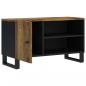 Preview: TV-Schrank 80x33x46 cm Massivholz Mango & Holzwerkstoff