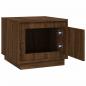 Preview: Couchtisch Braun Eichen-Optik 51x50x44 cm Holzwerkstoff