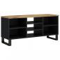 Preview: TV-Schrank 100x33x46 cm Massivholz Mango & Holzwerkstoff