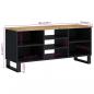 Preview: TV-Schrank 100x33x46 cm Massivholz Mango & Holzwerkstoff