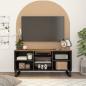 Preview: ARDEBO.de - TV-Schrank 100x33x46 cm Massivholz Mango & Holzwerkstoff