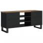 Preview: TV-Schrank 100x33x46 cm Massivholz Mango & Holzwerkstoff