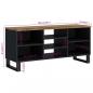 Preview: TV-Schrank 100x33x46 cm Massivholz Mango & Holzwerkstoff