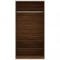 Preview: Kleiderschrank Braun Eiche-Optik 100x50x200 cm Holzwerkstoff