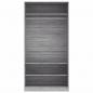 Preview: Kleiderschrank Grau Sonoma 100x50x200 cm Holzwerkstoff