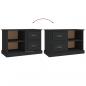 Preview: TV-Schrank Schwarz 73x35,5x47,5 cm Holzwerkstoff