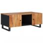 Preview: Couchtisch 100x54x40 cm Massivholz Akazie & Holzwerkstoff