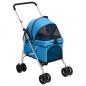 Preview: ARDEBO.de - Hundewagen Faltbar Blau 76x50x100 cm Oxford-Gewebe