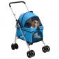 Preview: Hundewagen Faltbar Blau 76x50x100 cm Oxford-Gewebe