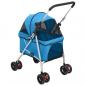 Preview: Hundewagen Faltbar Blau 76x50x100 cm Oxford-Gewebe