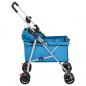 Preview: Hundewagen Faltbar Blau 76x50x100 cm Oxford-Gewebe