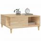 Preview: Couchtisch Sonoma-Eiche 80x80x36,5 cm Holzwerkstoff