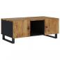 Preview: Couchtisch 100x54x40 cm Massivholz Mango & Holzwerkstoff