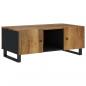 Preview: Couchtisch 100x54x40 cm Massivholz Mango & Holzwerkstoff