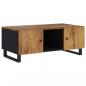 Preview: Couchtisch 100x54x40 cm Massivholz Mango & Holzwerkstoff