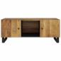 Preview: Couchtisch 100x54x40 cm Massivholz Mango & Holzwerkstoff