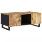 Preview: Couchtisch 100x54x40 cm Massivholz Mango & Holzwerkstoff