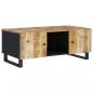 Preview: Couchtisch 100x54x40 cm Massivholz Mango & Holzwerkstoff