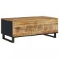 Preview: Couchtisch 100x54x40 cm Massivholz Mango & Holzwerkstoff