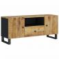 Preview: TV-Schrank 105x33,5x46 cm Massivholz Mango & Holzwerkstoff