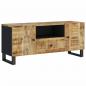 Preview: TV-Schrank 105x33,5x46 cm Massivholz Mango & Holzwerkstoff