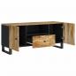 Preview: TV-Schrank 105x33,5x46 cm Massivholz Mango & Holzwerkstoff