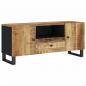 Preview: TV-Schrank 105x33,5x46 cm Massivholz Mango & Holzwerkstoff