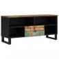 Preview: TV-Schrank 100x33x46 cm Altholz Massiv & Holzwerkstoff