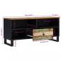 Preview: TV-Schrank 100x33x46 cm Altholz Massiv & Holzwerkstoff