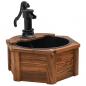 Preview: Gartenbrunnen mit Pumpe 57x57x53 cm Massivholz Tanne