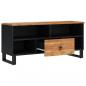 Preview: TV-Schrank 100x33x46 cm Massivholz Akazie & Holzwerkstoff