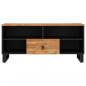 Preview: TV-Schrank 100x33x46 cm Massivholz Akazie & Holzwerkstoff